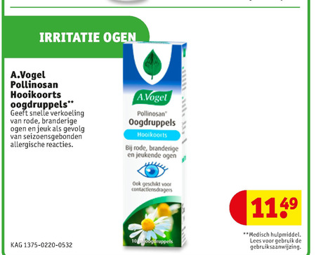 A Vogel   oogdruppels folder aanbieding bij  Kruidvat - details