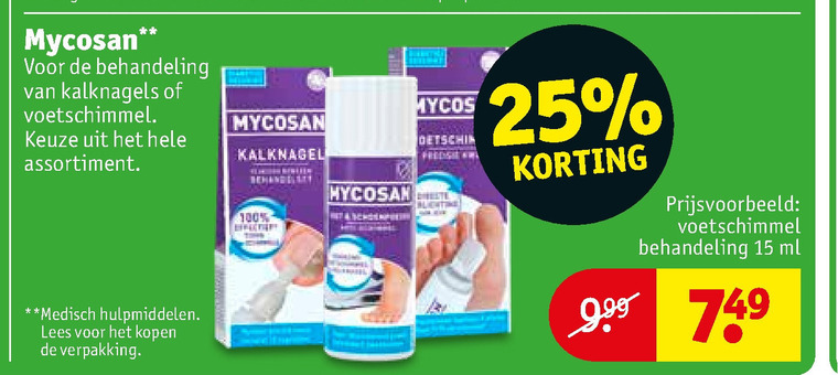 Mycosan   nagelverzorging folder aanbieding bij  Kruidvat - details