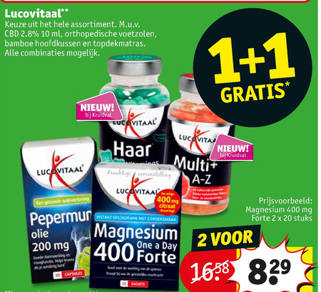 Lucovitaal   voedingssupplement folder aanbieding bij  Kruidvat - details