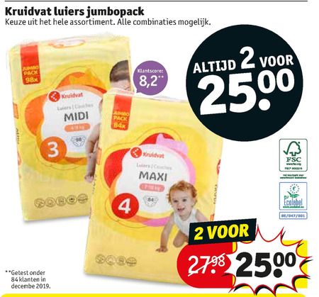 Kruidvat Huismerk   luiers folder aanbieding bij  Kruidvat - details