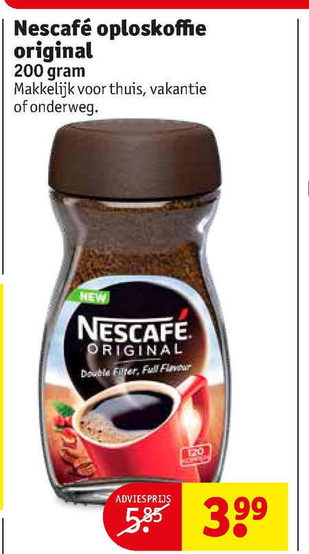 Nescafe   oploskoffie folder aanbieding bij  Kruidvat - details