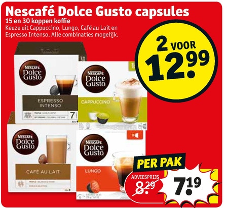 Nescafe   dolce gusto capsules folder aanbieding bij  Kruidvat - details