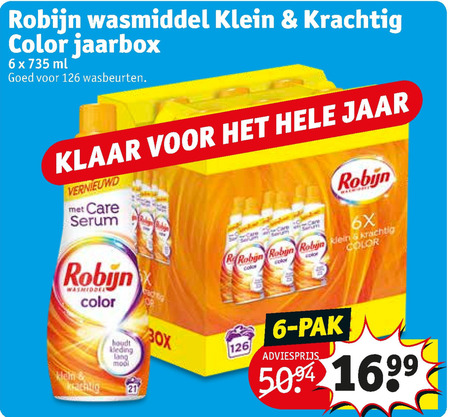 Robijn   wasmiddel folder aanbieding bij  Kruidvat - details