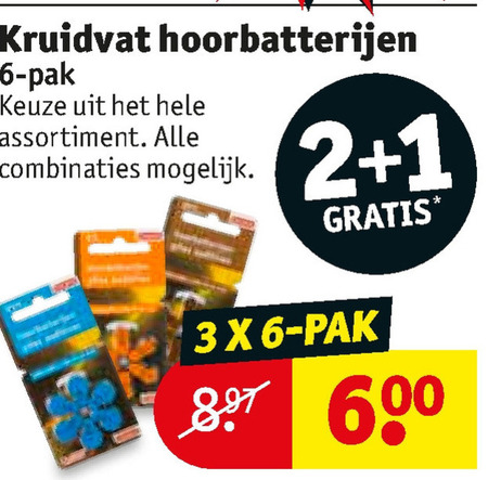 Kruidvat Huismerk   gehoorapparaatbatterijen folder aanbieding bij  Kruidvat - details