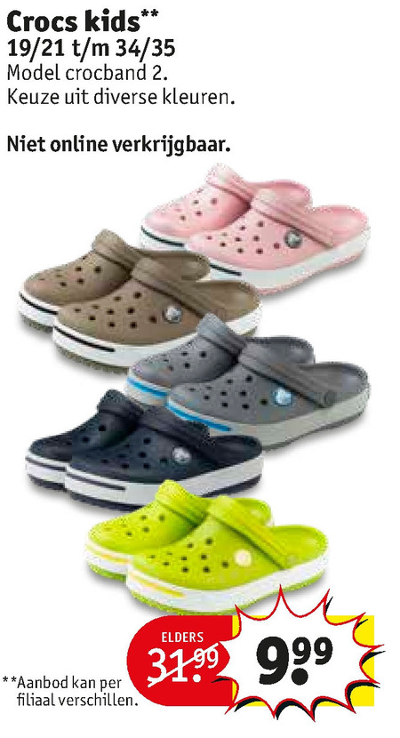 Crocs crocs folder aanbieding Kruidvat details