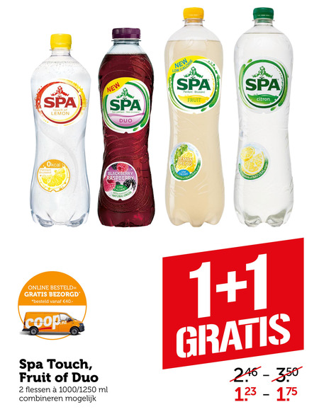 Spa en Fruit   fruitdrank folder aanbieding bij  Coop - details