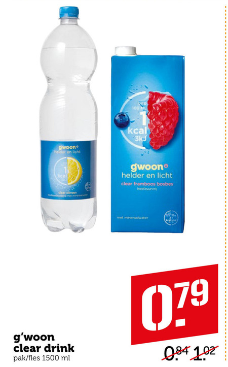 Gwoon   fruitdrank folder aanbieding bij  Coop - details