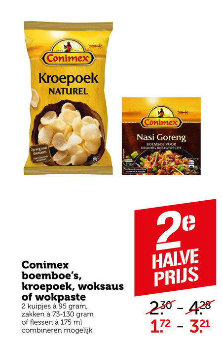 Conimex   woksaus, boemboe folder aanbieding bij  Coop - details