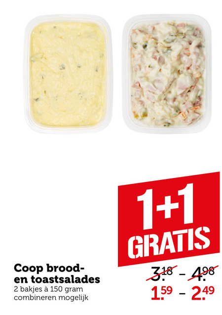 Coop Huismerk   salade folder aanbieding bij  Coop - details