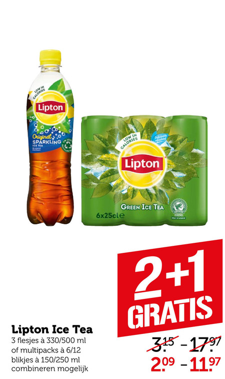 Lipton   ice tea folder aanbieding bij  Coop - details