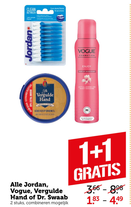 Vogue   scheerzeep, tandenstokers folder aanbieding bij  Coop - details