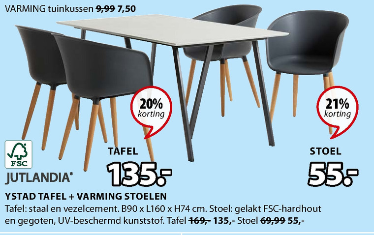 Jutlandia   tuinstoel, tuintafel folder aanbieding bij  Jysk - details