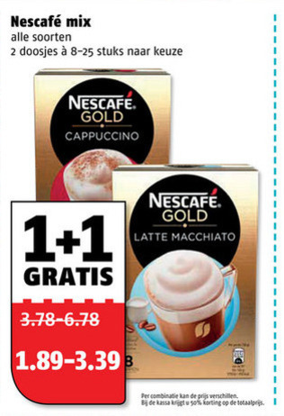 Nescafe   oploskoffie folder aanbieding bij  Poiesz - details