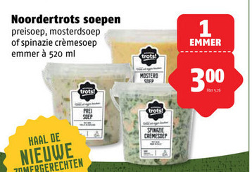 Noordertrots   soep folder aanbieding bij  Poiesz - details