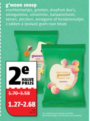 Gwoon   snoep, winegums folder aanbieding bij  Poiesz - details