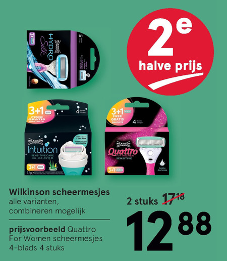 Wilkinson   dames scheermesje, scheermesjes folder aanbieding bij  Etos - details