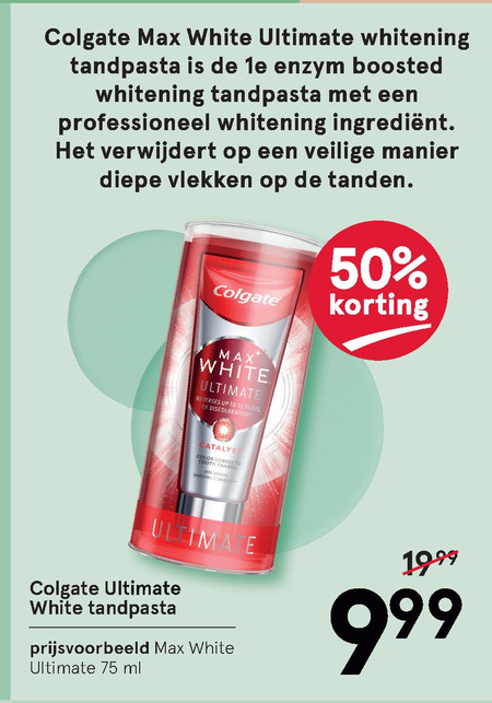 Colgate   tandpasta folder aanbieding bij  Etos - details