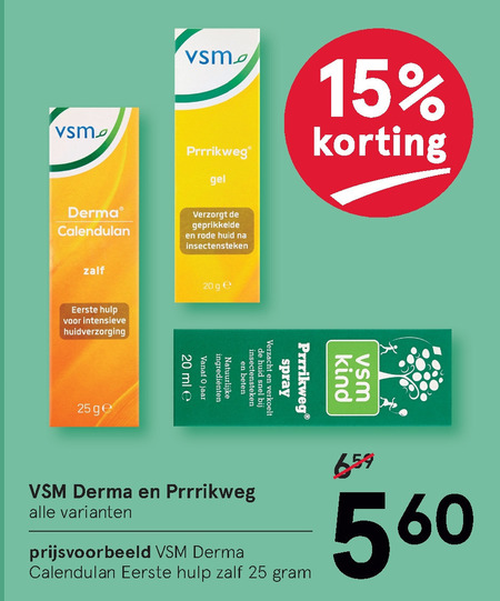 VSM   huidirritatie folder aanbieding bij  Etos - details