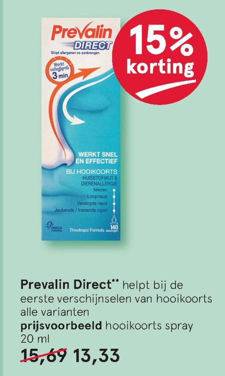 Prevalin   neusspray folder aanbieding bij  Etos - details