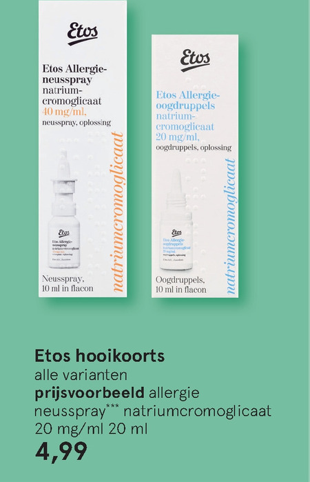 Etos Huismerk   neusspray folder aanbieding bij  Etos - details