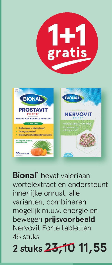 Bional   voedingssupplement folder aanbieding bij  Etos - details