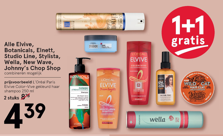 Elvive   shampoo folder aanbieding bij  Etos - details