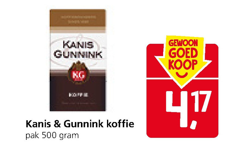 Kanis en Gunnink   koffie folder aanbieding bij  Jan Linders - details