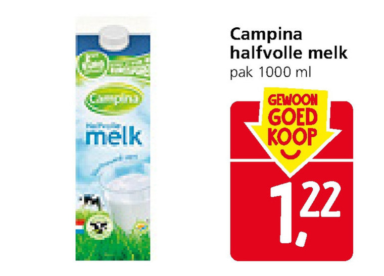 Campina   melk folder aanbieding bij  Jan Linders - details