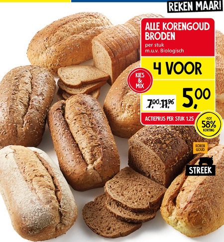 Korengoud   brood folder aanbieding bij  Jan Linders - details