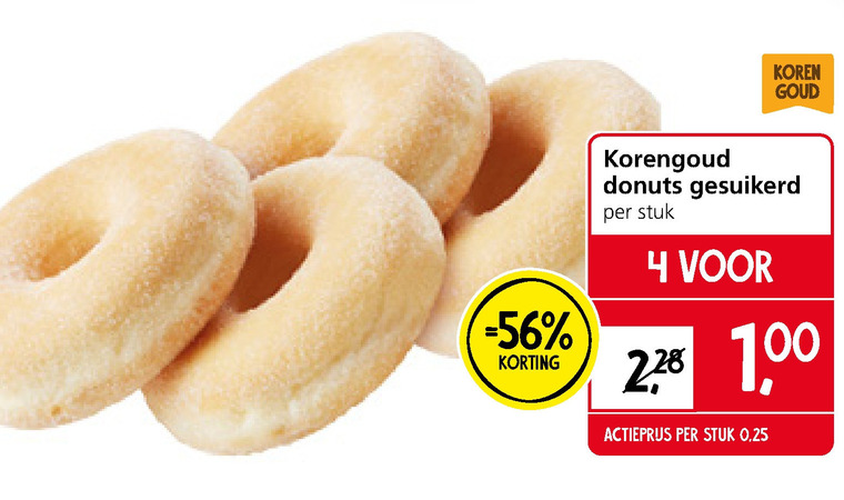 Korengoud   donut folder aanbieding bij  Jan Linders - details