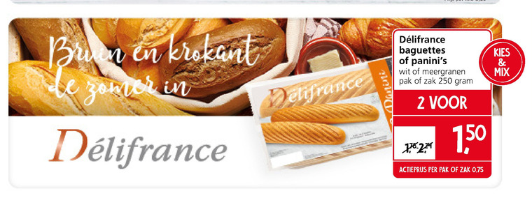 Delifrance   stokbrood folder aanbieding bij  Jan Linders - details