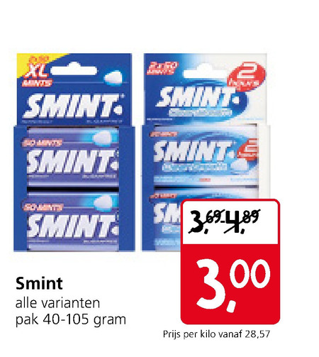 Smint   kauwgom folder aanbieding bij  Jan Linders - details