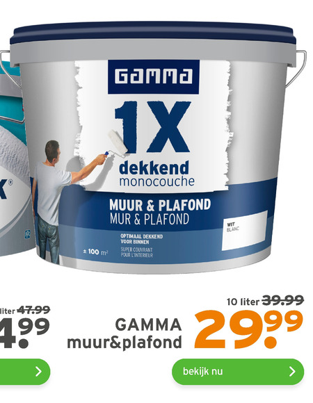 Gamma Huismerk   muurverf folder aanbieding bij  Gamma - details