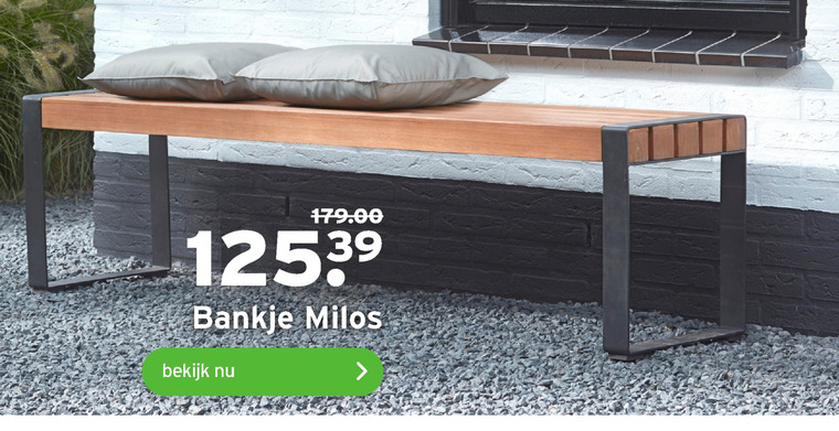 twee matras uniek tuinbank folder aanbieding bij Gamma - details