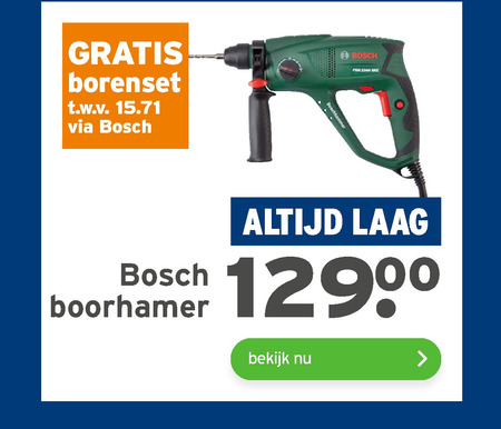 Bosch   boorhamer folder aanbieding bij  Gamma - details