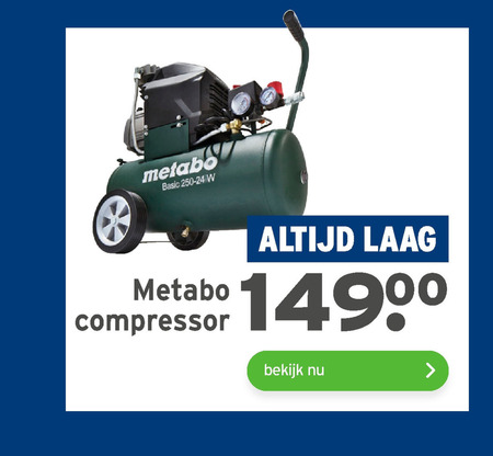 Metabo   compressorset folder aanbieding bij  Gamma - details