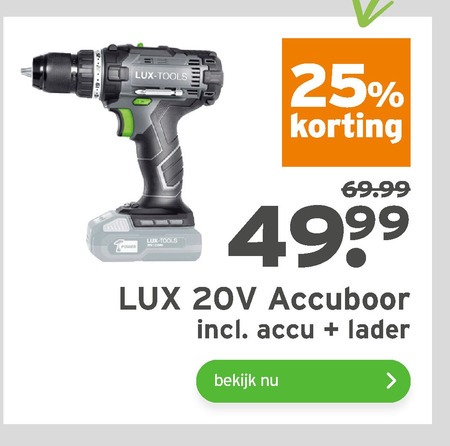 Lux   accuboormachine folder aanbieding bij  Gamma - details