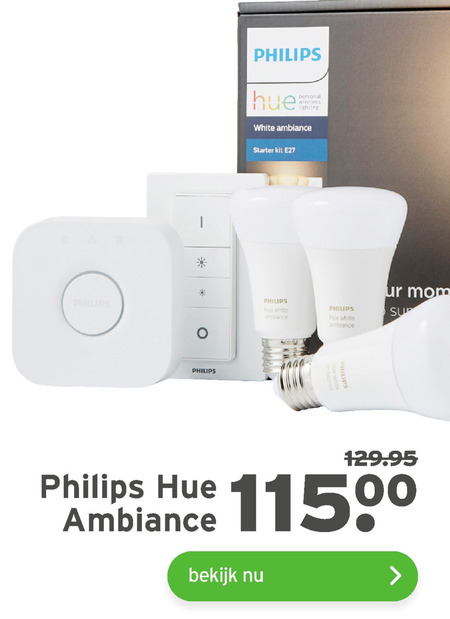 Philips   smart ledlamp folder aanbieding bij  Gamma - details