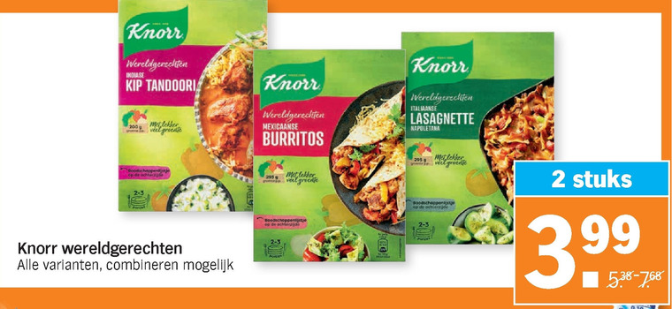 Knorr   maaltijdmix folder aanbieding bij  Albert Heijn - details