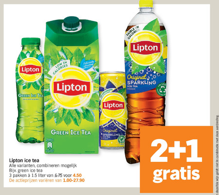 Lipton   ice tea folder aanbieding bij  Albert Heijn - details