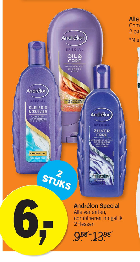 Andrelon   conditioner, shampoo folder aanbieding bij  Albert Heijn - details