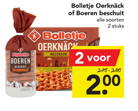 Bolletje   beschuit, knackebrod folder aanbieding bij  Deen - details