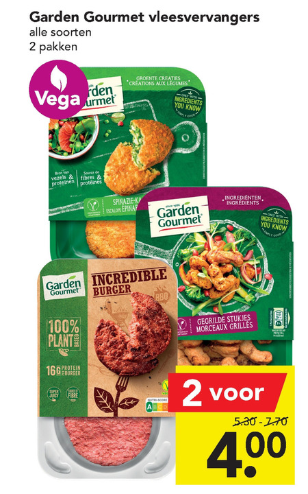 Garden Gourmet   vegetarisch folder aanbieding bij  Deen - details