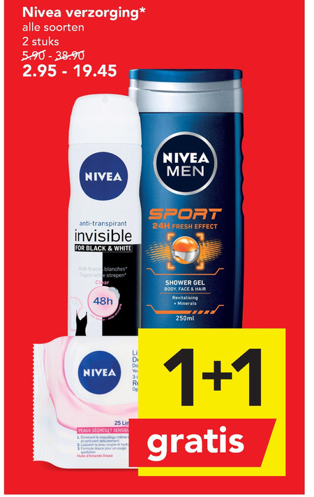 Nivea   deodorant, shampoo folder aanbieding bij  Deen - details