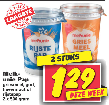 Melkunie   pap folder aanbieding bij  Nettorama - details