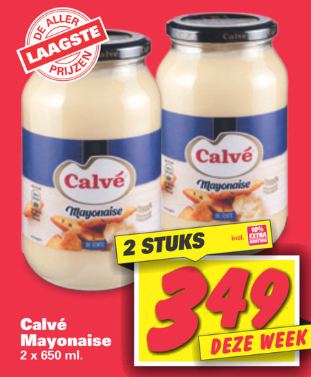 Calve   mayonaise folder aanbieding bij  Nettorama - details