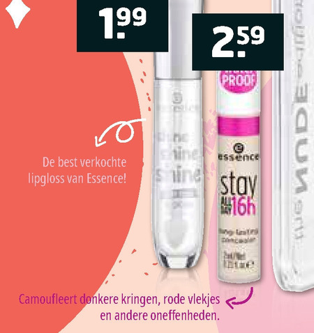 Essence   lipgloss folder aanbieding bij  Trekpleister - details