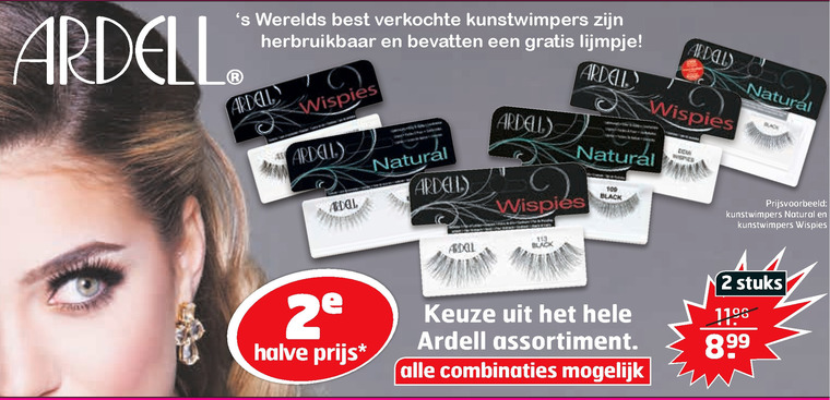 Ardell   kunstwimpers folder aanbieding bij  Trekpleister - details