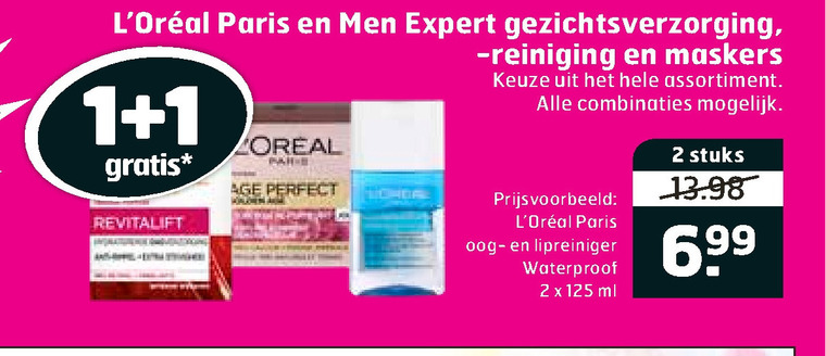 L Oreal   dagcreme, gezichtsverzorging folder aanbieding bij  Trekpleister - details