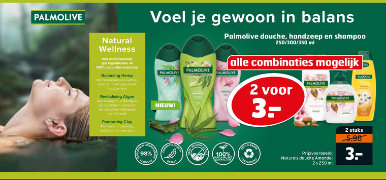 Palmolive   shampoo, douchegel folder aanbieding bij  Trekpleister - details